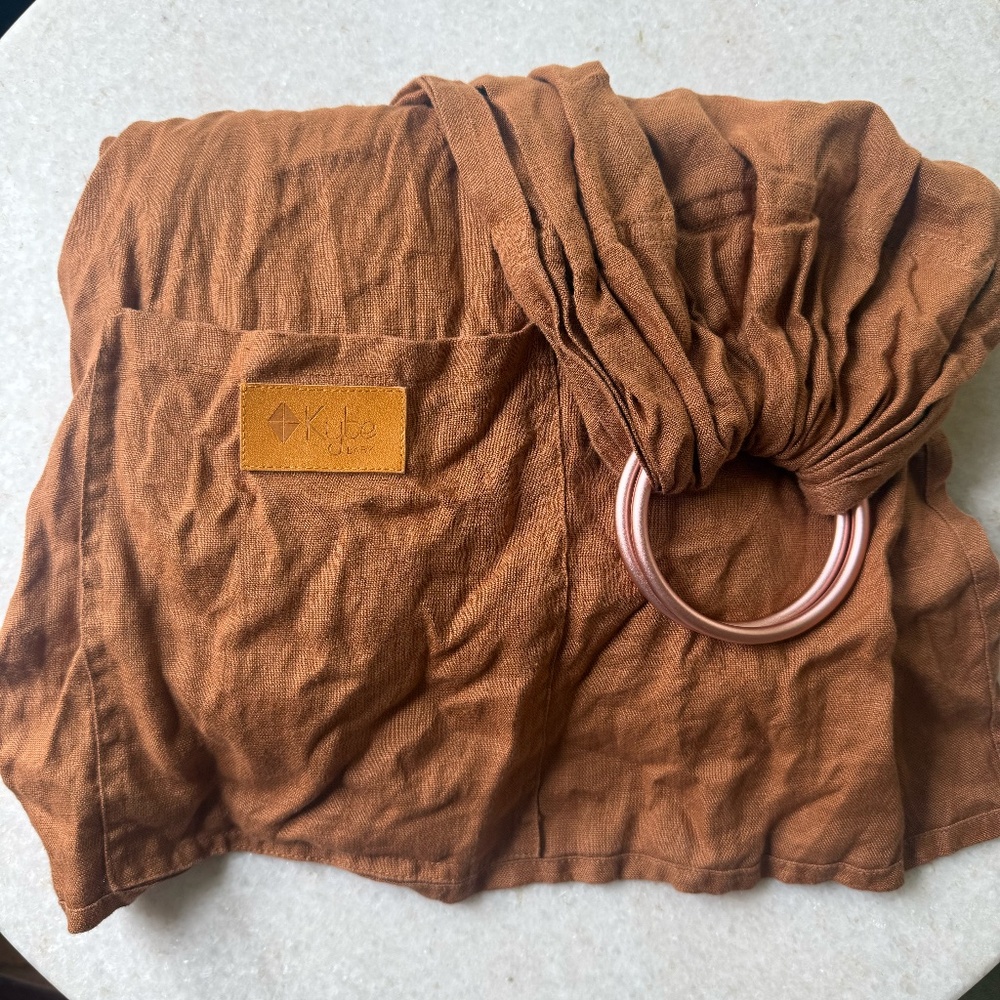 Kyte Ring Sling in Cedar with Rose Rings